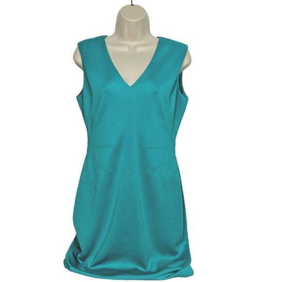 Tommy Hilfiger Teal Sheath Bodycon Dress Size 6 - Picture 1 of 5